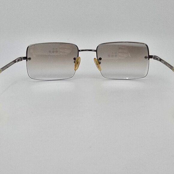 Ralph Lauren 972/S Silver Frame Silver Mirror Gradient Lens Rimless Sunglasses main image 8